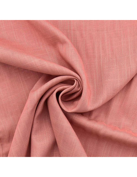 Linen viscose fabric - Antique rose