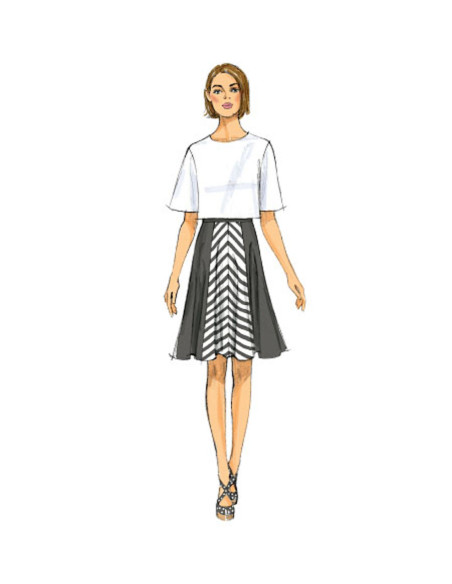 Skirt and culotte pattern - Butterick 6179