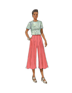 Skirt and culotte pattern - Butterick 6179 2