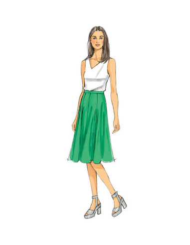 Skirt and culotte pattern - Butterick 6179