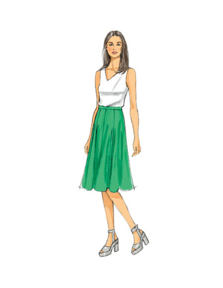 Skirt and culotte pattern - Butterick 6179