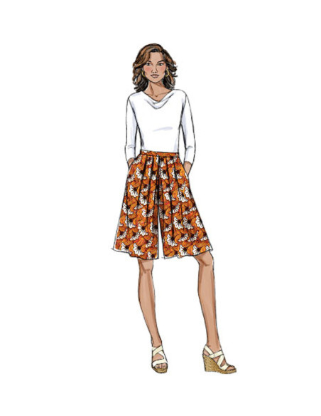Culotte Skirt Pattern - Butterick 6178