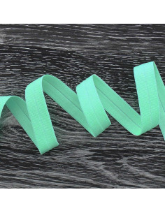 Pre-folded elastic bias tape, 20 mm wide - Mint green
