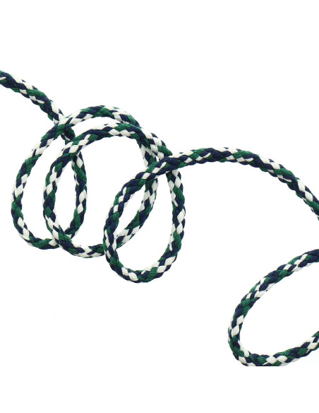 Fancy sweat cord - White, blue, and green