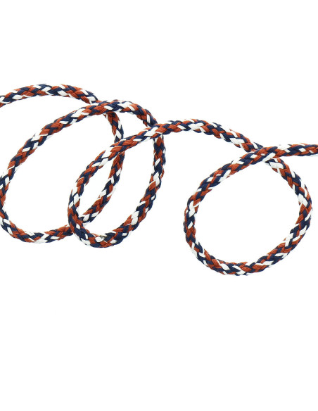 Fancy sweat cord - White, blue, and terracotta