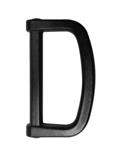 40 mm Plastic D-Ring - Black