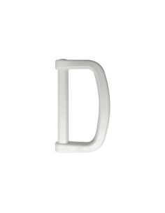 20 mm Plastic D-Ring - White