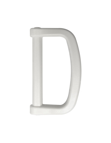 30 mm Plastic D-Ring - White