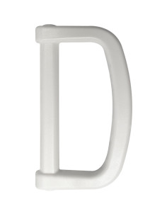 40 mm Plastic D-Ring - White