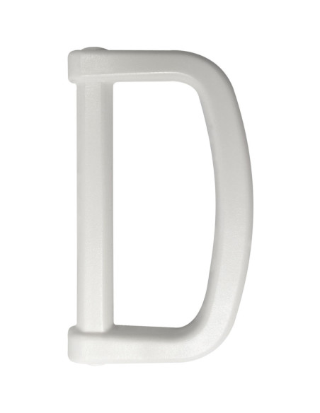 40 mm Plastic D-Ring - White
