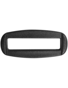 Black rectangular plastic slider 40 mm