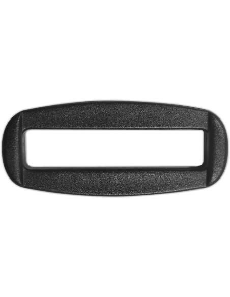 Black rectangular plastic slider 40 mm