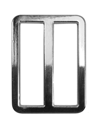 Premium metal loop buckle - Silver 32 mm