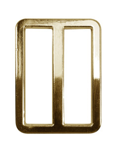 Premium metal loop buckle - Yellow gold 32 mm