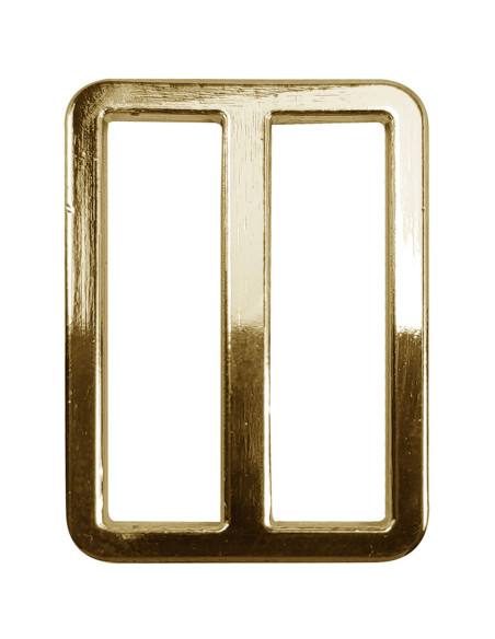 Premium metal loop buckle - Yellow gold 32 mm