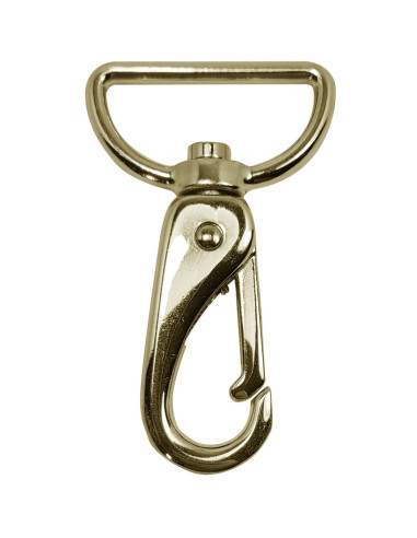Premium metal carabiner - Yellow gold 65 x 32 mm