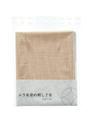 Sashiko fabric coupon 50 cm x 55 cm - Natural
