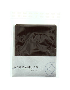 Sashiko fabric coupon 50 cm x 55 cm - Brown 2