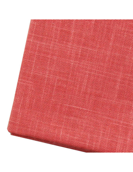 Sashiko fabric coupon 50 cm x 55 cm - Coral