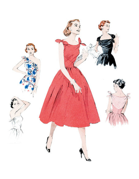 1953 Dress Pattern - Butterick 5708