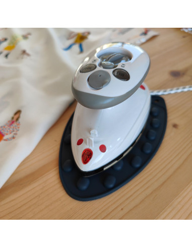 Mini silicone iron rest Rascol - Blue gray