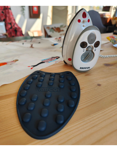 Mini silicone iron rest Rascol - Blue gray