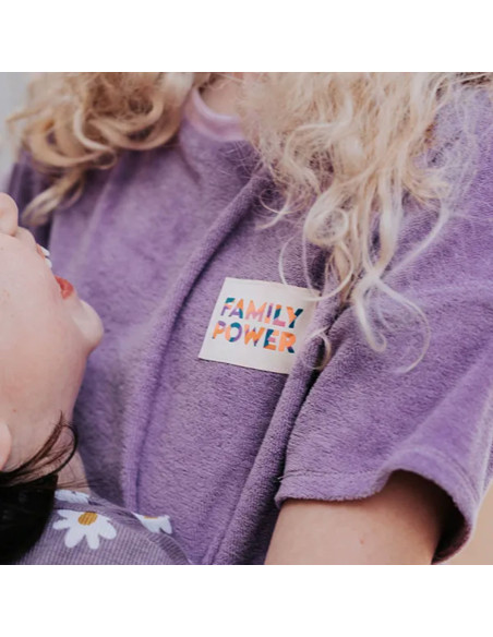 Set of 6 woven labels - Family power