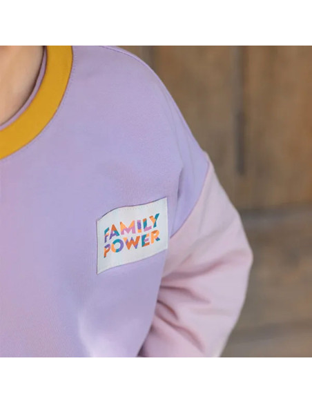 Set of 6 woven labels - Family power