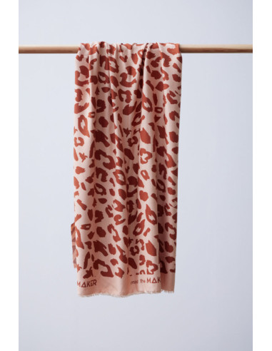 Viscose twill fabric - Urban Leo Rose