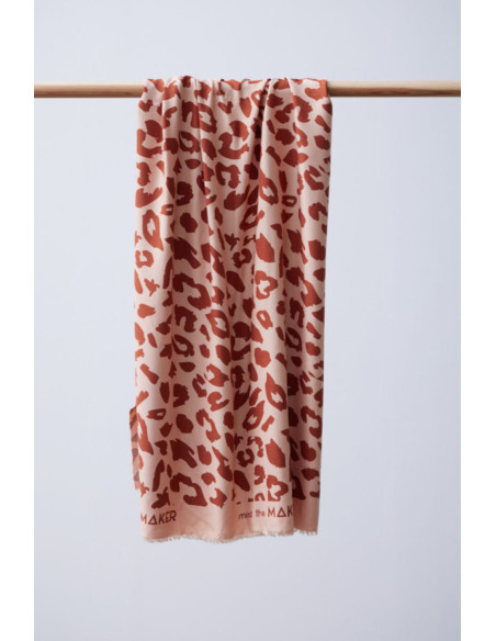 Viscose twill fabric - Urban Leo Rose