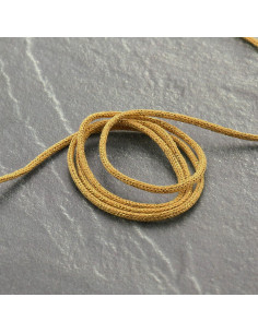 Lurex cord Saxo 2 mm - Ochre and gold
