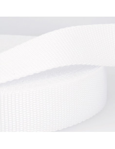 Polypropylene strap - White
