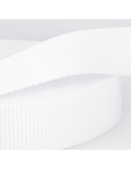 Polypropylene strap - White