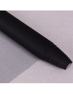 Karla faux leather fabric 140 cm x 50 cm - Black