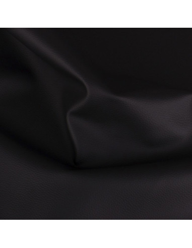Karla faux leather fabric 140 cm x 50 cm - Black