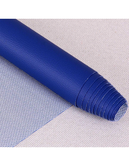 Karla imitation fabric 140 cm x 50 cm - Royal blue