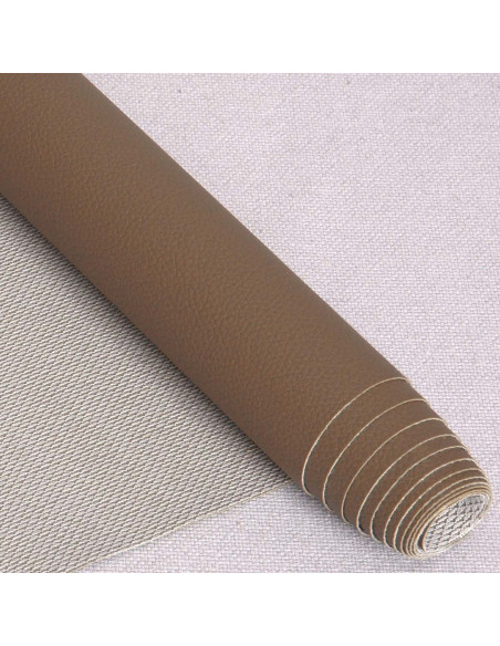 Karla faux fabric piece 140 cm x 50 cm - Taupe