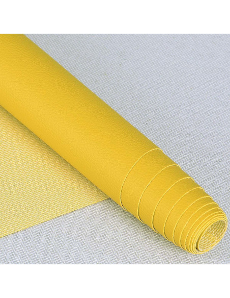 Karla imitation fabric 140 cm x 50 cm - Yellow
