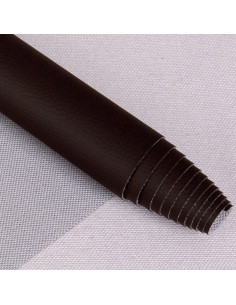 Karla imitation fabric 140 cm x 50 cm - Chocolate