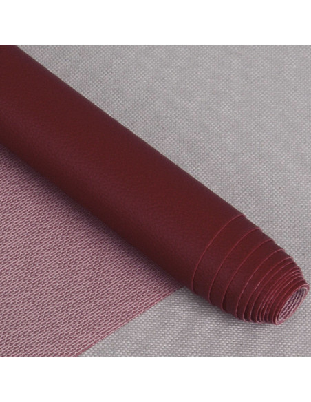 Karla imitation fabric piece 140 cm x 50 cm - Bordeaux