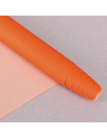 Karla imitation fabric piece 140 cm x 50 cm - Orange