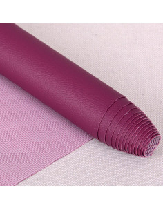 Karla imitation fabric piece 140 cm x 50 cm - Plum