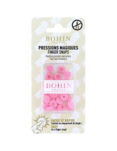 Magic snap buttons without pliers 9 mm - Pink