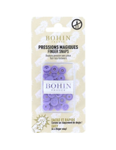 Magic snap buttons without pliers 9 mm - Lavender