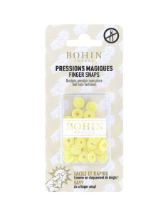 Magic snap buttons without pliers 9 mm - Yellow