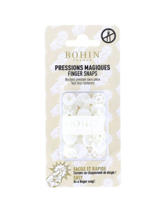 Magic snap buttons without pliers 13 mm - White