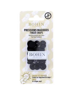 Magic snap buttons without pliers 13 mm - Black