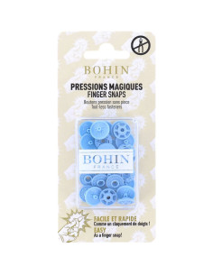 Magic snap buttons without pliers 13 mm - Sky blue