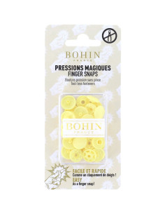 Magic snap buttons without pliers 13 mm - Yellow