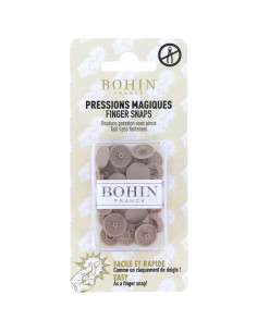 Magic snap buttons without pliers 13 mm - Beige